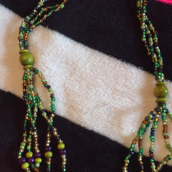 Eco naturals multi layered beaded necklace - Picture 4 of 4